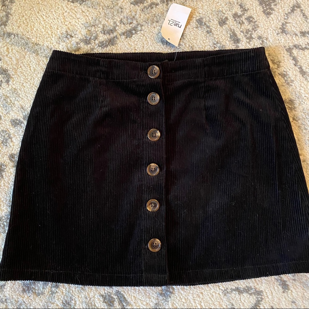 Corduroy Mini Skirt